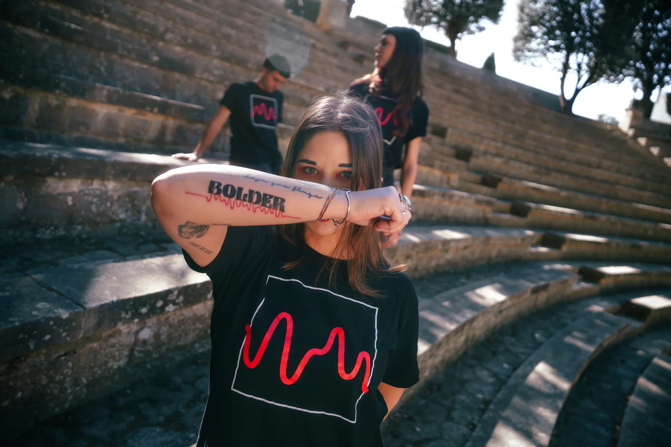 Bolder Line collective at the amphitheatre